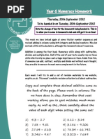2012.09.20 Numeracy Homework