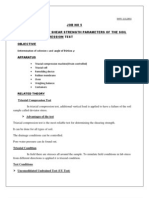 Determination of Shear Strength Parameters of The Soil by Triaxial Compression Test