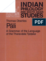 Pali. A Grammar of The Language of The Theravada Tipitaka. (TH - Oberlies) (Berlin, 2001) (600dpi, Lossy)