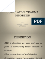 Cumulative Trauma Disorder