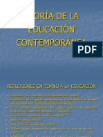 Teoria de La Educación Contemporánea. Diapositivas-1