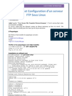 Installation Et Configuration D'un Serveur FTP Sous Linux