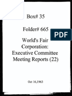 World's Fair Corporation - Executive Committee Meeting Reports - 10-16-1963