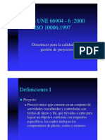 Iso 10006-1997 Calidad Gestión Proyectos-Presentación