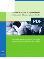 Evaluacion para El Aprendizaje 2º Ciclo