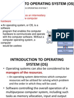 Introduction To Operating System (Os)