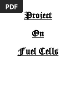 Project On Fuel Cells