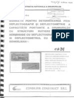 Revizuire-CD-31-2002 Normativ Pentru Determinarea Prin Deflectografie Si Deflectometrie A Capacitatii Portante