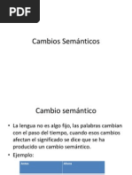 Cambios Semánticos