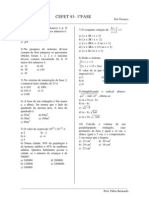 Provas Matematica CEFET RJ 1993 A 1999