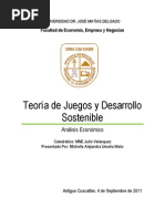 EnsayoAEO - Teoría de Juegos y Desarrollo Sostenible