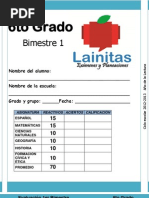 6to Grado - Bimestre 1 (2012-2013)