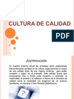 Cultura de Calidad