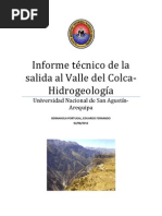 Informe Tecnico de La Salida de Campo