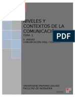 Niveles y Contexto de La Comunicacion