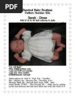 Dress Knitting Pattern For Small Reborns or Baby Dolls