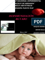 Isoinmunización Abo