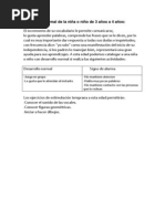 Desarrollo Normal de La Niña o Niño de 3 Años A 4 Años