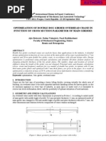 Optimisation of Double Box Girder Overhead Crane in Function of Cross Section Parameter of Main Girders