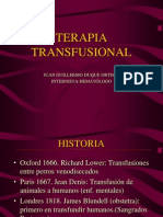 Terapia Transfusional