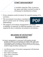 Inventory Management Notes