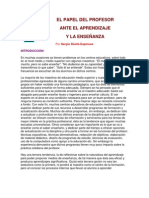 Dávila (98) - El Papel Del Profesor Ante El Aprendizaje y La Enseñanza