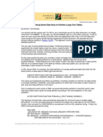 KU85 Smart Date Keys Partition Fact Tables