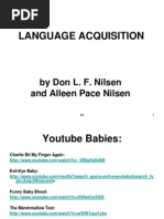 Language Acquisition: by Don L. F. Nilsen and Alleen Pace Nilsen