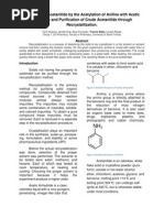 Recrystallization of Acetanilide