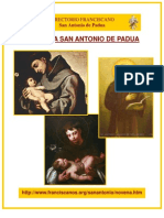 Novena A San Antonio de Padua Directorio Franciscano