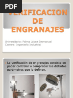 Verificacion de Engranajes