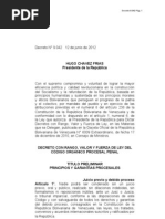 Código Orgánico Procesal Penal 2012