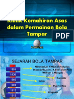 Kemahiran Asas Dalam Permainan Bola Tampar