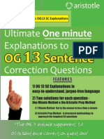 Ultimate One Minute Explanations To OG13 SC Sample