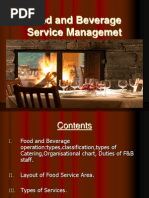 Food and Beverage Service Management