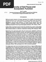 Diversity of Soil Fauna and Ecosystem Function 