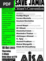 Save Jamia - Citizen's Convention On 18 October