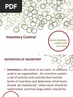 Inventory Control