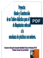 Proyecto: Diseño y Construcción de Un Tablero Didáctico para El Laboratorio de Maquinarias Enfocado A La Enseñanza de Prácticas Con Motores.