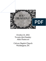 Bulletin, October 21, 2012