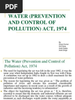 Water (Pollution &amp Control) Act 1974