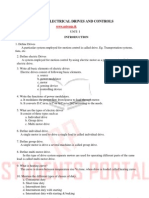 Electrical Drives & Control-100 Two Marks With Answer