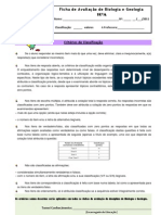 1ºteste - Biologia e Geologia 10º