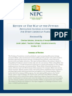 Clarisse Gulosino and Jonah Liebert 2012 - Review of The Way of The Future, Education Savings Accounts For Every American Family