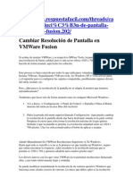 Cambiar Resolucion Vmware