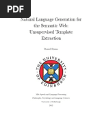 Natural Language Generation For The Semantic Web: Unsupervised Template Extraction