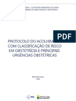 Acolhimento Com Classificação de Risco em Obstetrícia