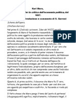 Karl MarxIntroduzione A Per La Critica Dell'Economia Politica, Del 1857.