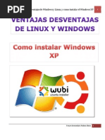 Ventajas y Desventajas de Linux y Windows XP