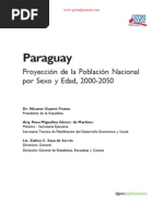 Proyeccion de La Poblacion Nacional Por Sexo y Edad, 2000 2050 - Paraguay - Portalguarani